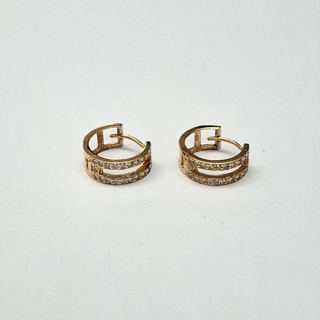 ARRACADAS PAR ORO 14 K 2.5 GRMS (SEMINUEVO)