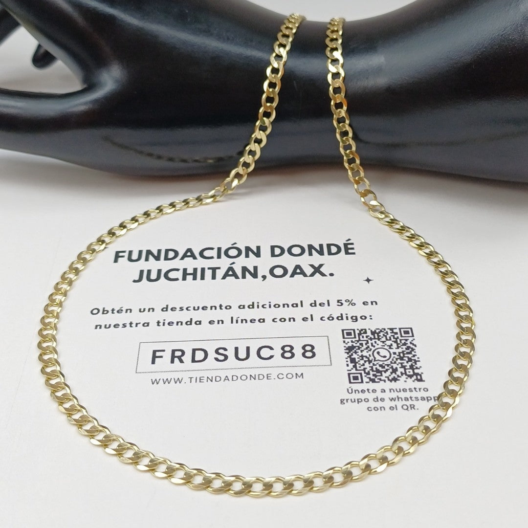 CADENA BARBADA 14K 55 CM 12.4 GR (NUEVO)