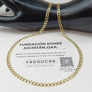 CADENA BARBADA 14K 55 CM 12.4 GR (NUEVO)