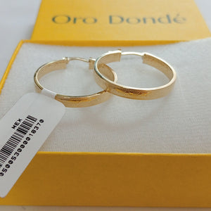 ARETES ARRACADAS TROQUELADA 14K 2.7 GR (NUEVO)