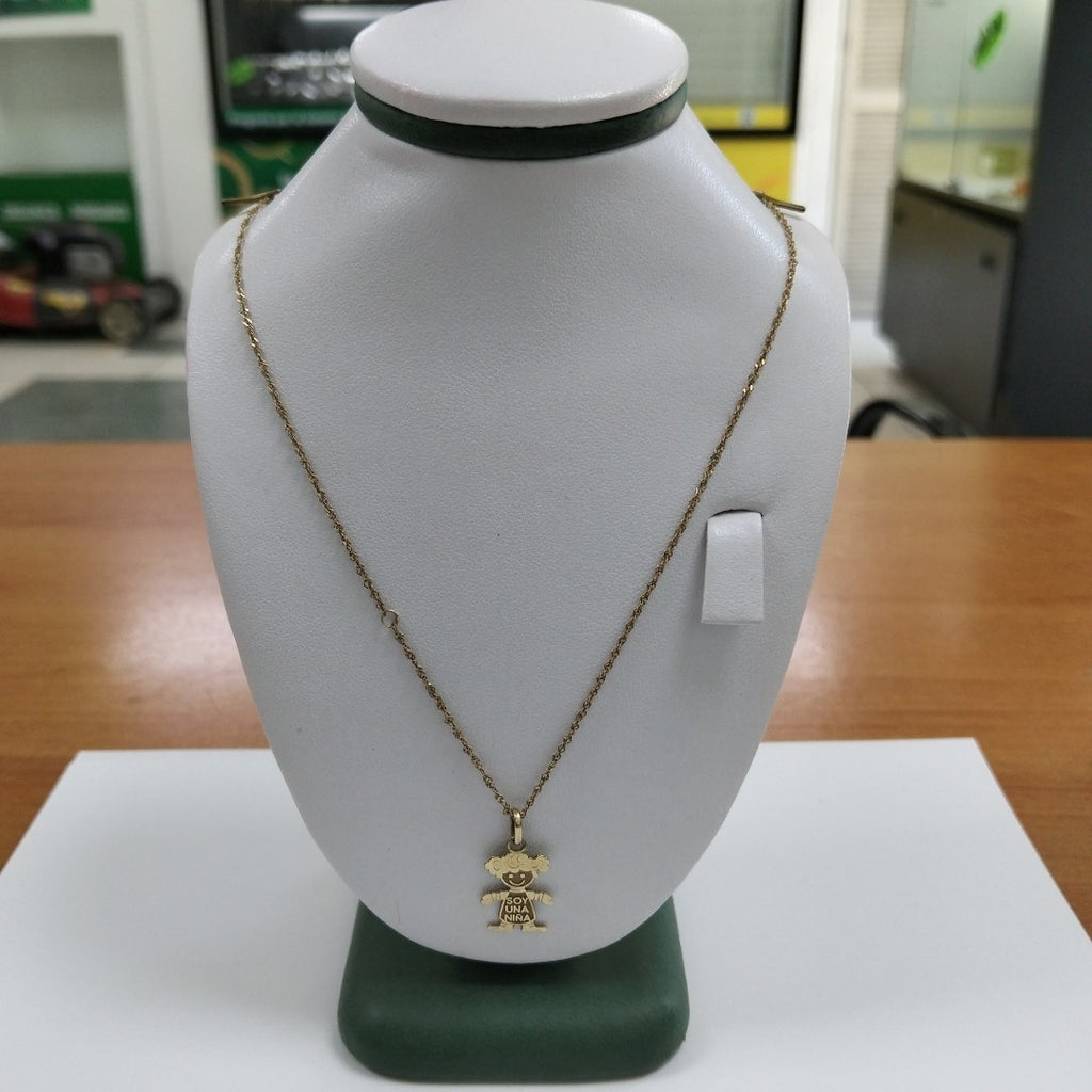 CADENA, DIJE ORO 10 K 1.7 GRMS (SEMINUEVO)