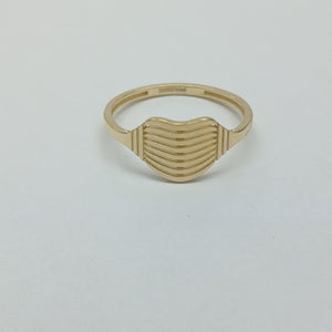ANILLOS CORAZON 14K TALLA 8 1.8 GR (NUEVO)