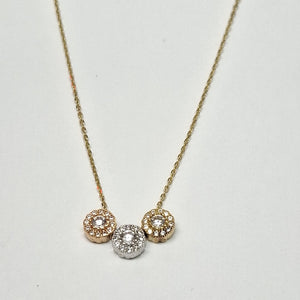 GARGANTILLA ORO COMBINADO 14 K 3 GRMS (SEMINUEVO)