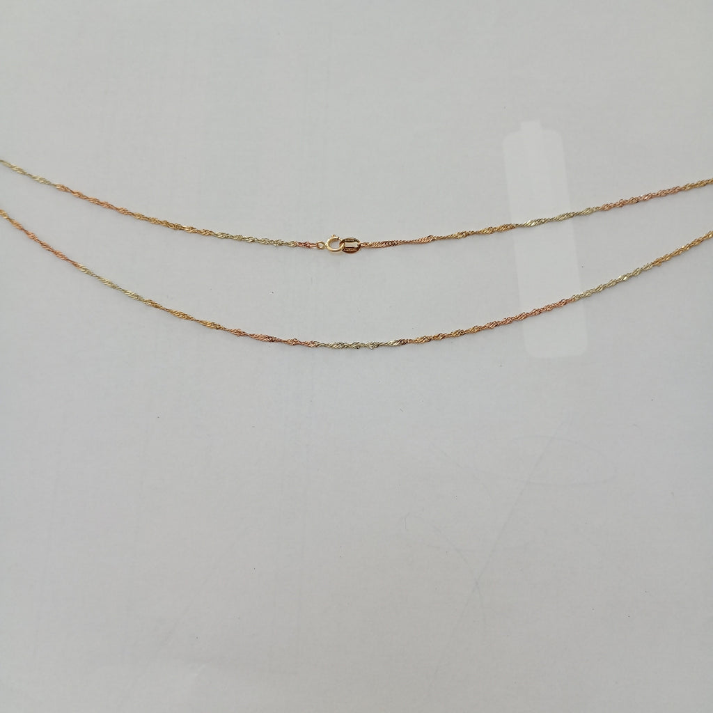 CADENA ORO COMBINADO 10 K 1.9 GRMS (SEMINUEVO)