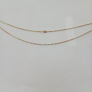 CADENA ORO COMBINADO 10 K 1.9 GRMS (SEMINUEVO)