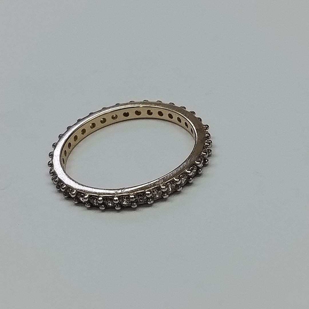 ANILLO ANILLITO CHURUMBELA C CIRCONIAS 14K 6.5 TALLA 1.9 GR (NUEVO)