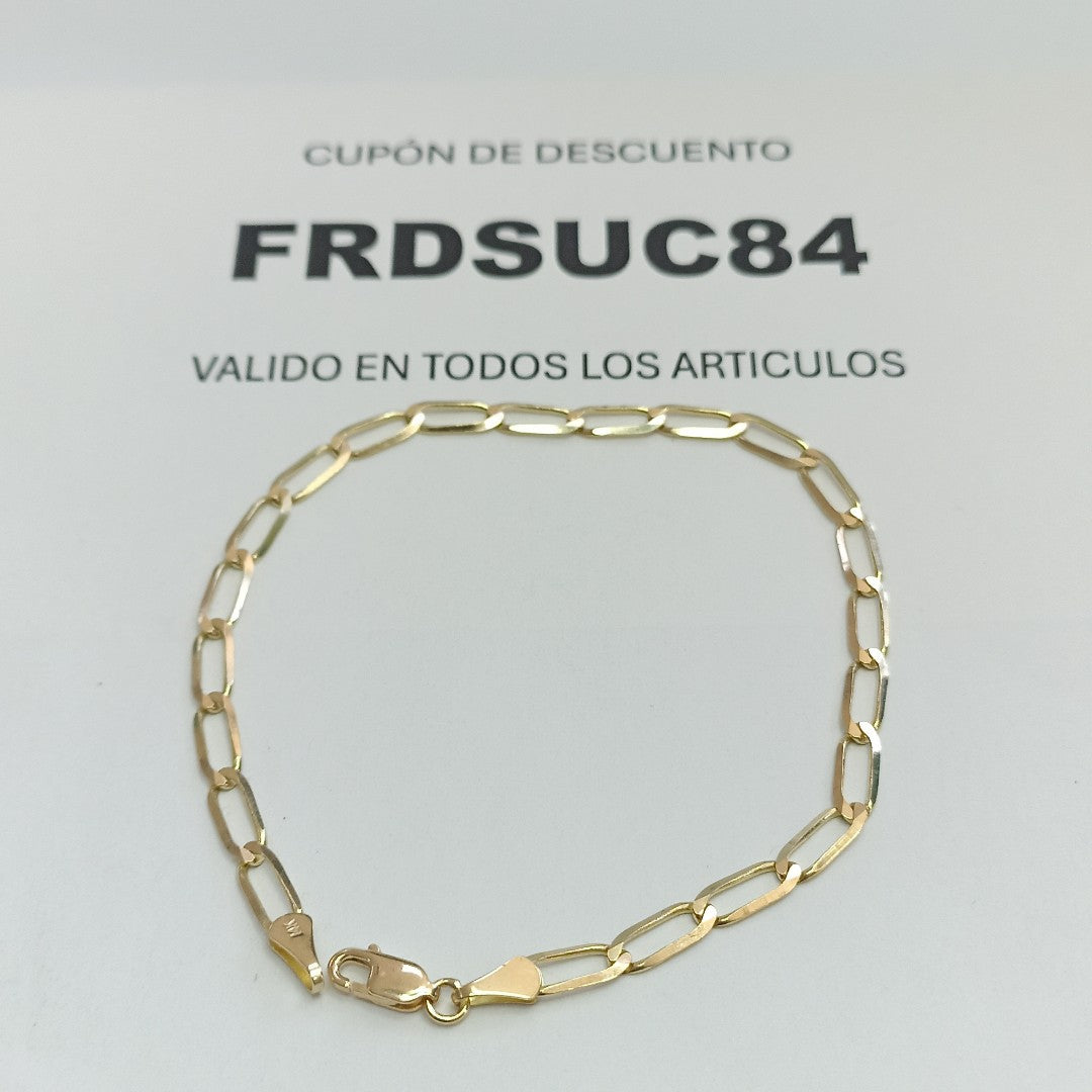 PULSERA ESLABON 14K 21 CM 4.2 GR (NUEVO)