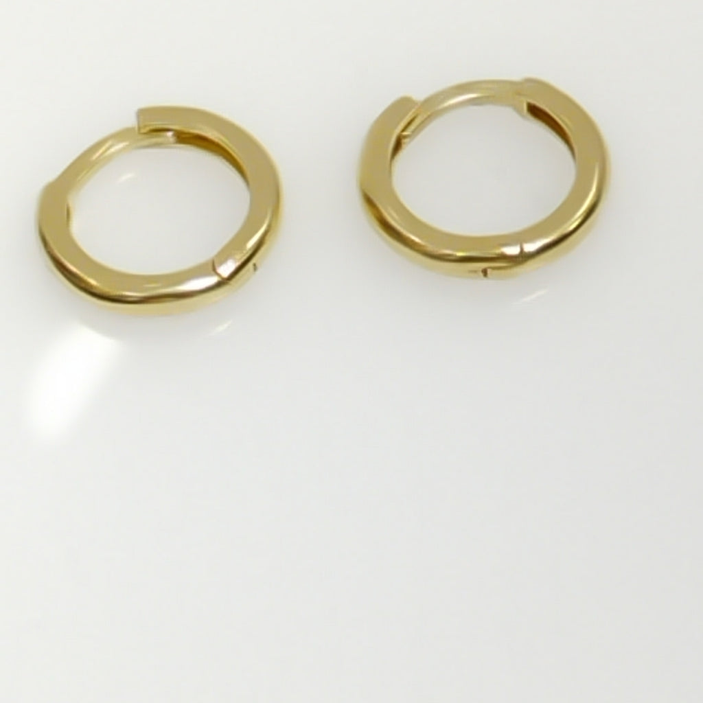 ARETES ARRACADAS LISAS 10K 1.2 GR (NUEVO)
