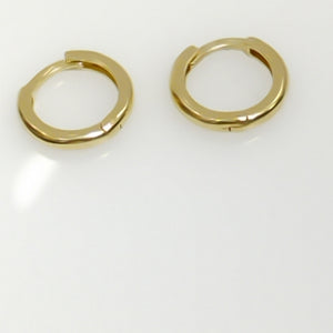 ARETES ARRACADAS LISAS 10K 1.2 GR (NUEVO)