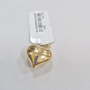 DIJE TEJIDO CORAZON LISO 14K 1.2 GR (NUEVO)
