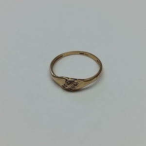 ANILLO ANILLITO C CIRCONIAS 14K 8.5 TALLA 1.2 GR (NUEVO)