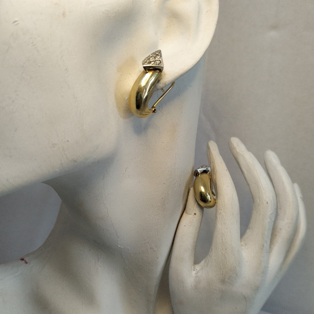 ARETES PAR ORO 14 K 10.2 GRMS (SEMINUEVO)