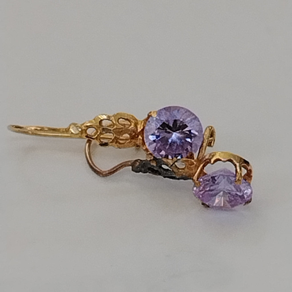 ARETES PAR ORO 8 K 1.9 GRMS (SEMINUEVO)