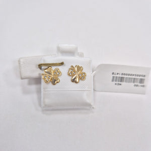 BROQUELES BROQUEL FIG TREBOL 14K 0.2851 GR (NUEVO)