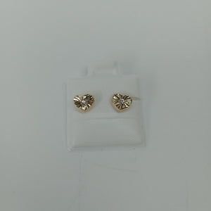 BROQUELES BROQUEL FIG CORAZON C CIRCONIA 14K 0.2603 GR (NUEVO)