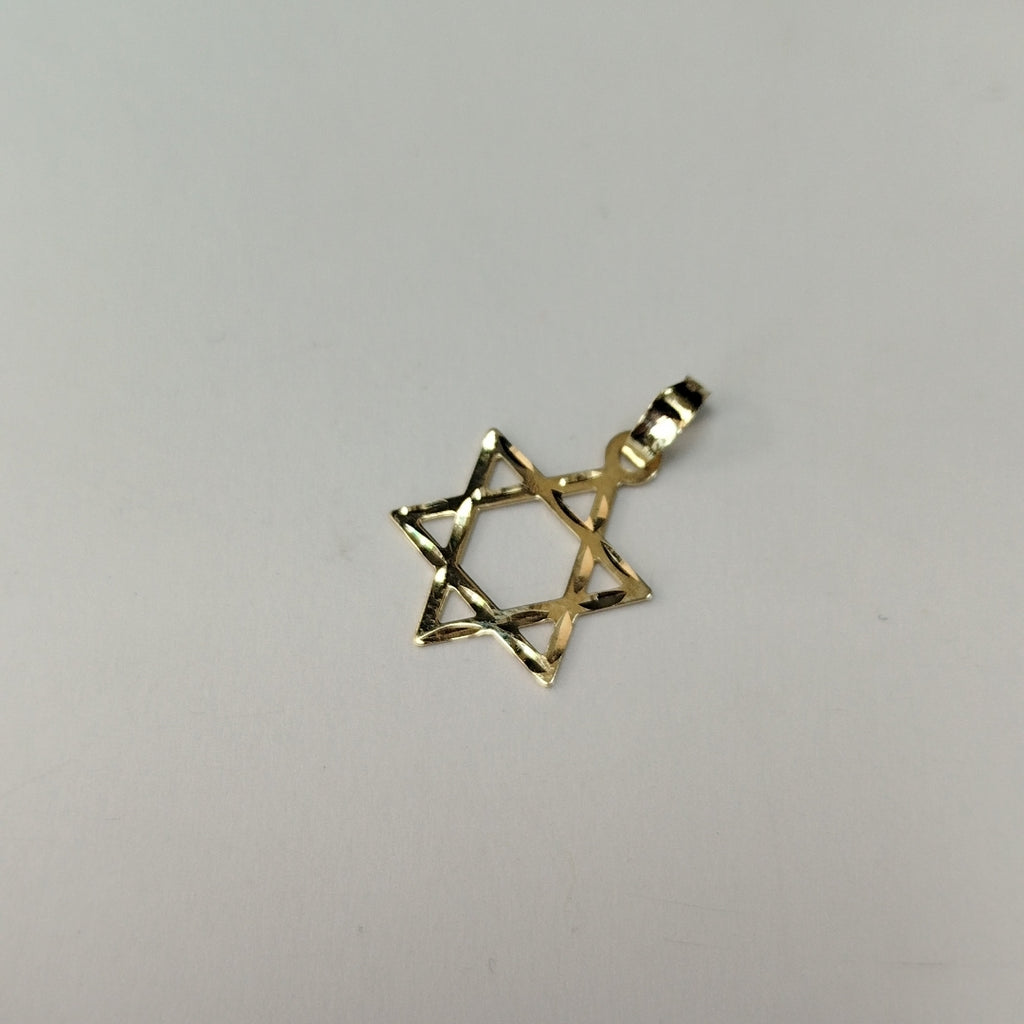 DIJE TEJIDO ESTRELLA DE DAVID 14K 0.6 GR (NUEVO)