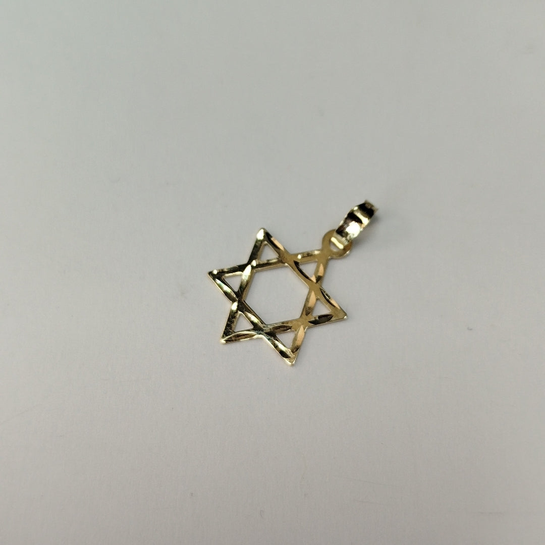 DIJE TEJIDO ESTRELLA DE DAVID 14K 0.6 GR (NUEVO)