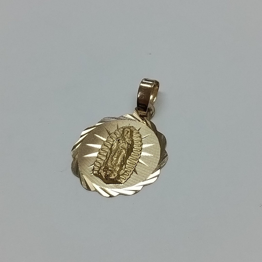DIJE MEDALLA RELIGIOSA 14K 0.8 GR (NUEVO)