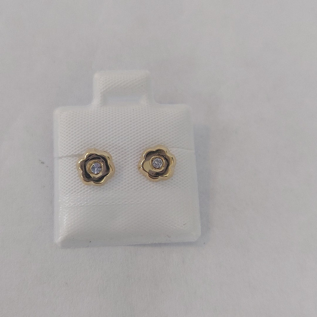 BROQUELES BROQUEL FIG FLOR C CIRCONIA 14K 0.2581 GR (NUEVO)
