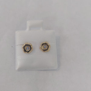 BROQUELES BROQUEL FIG FLOR C CIRCONIA 14K 0.2581 GR (NUEVO)