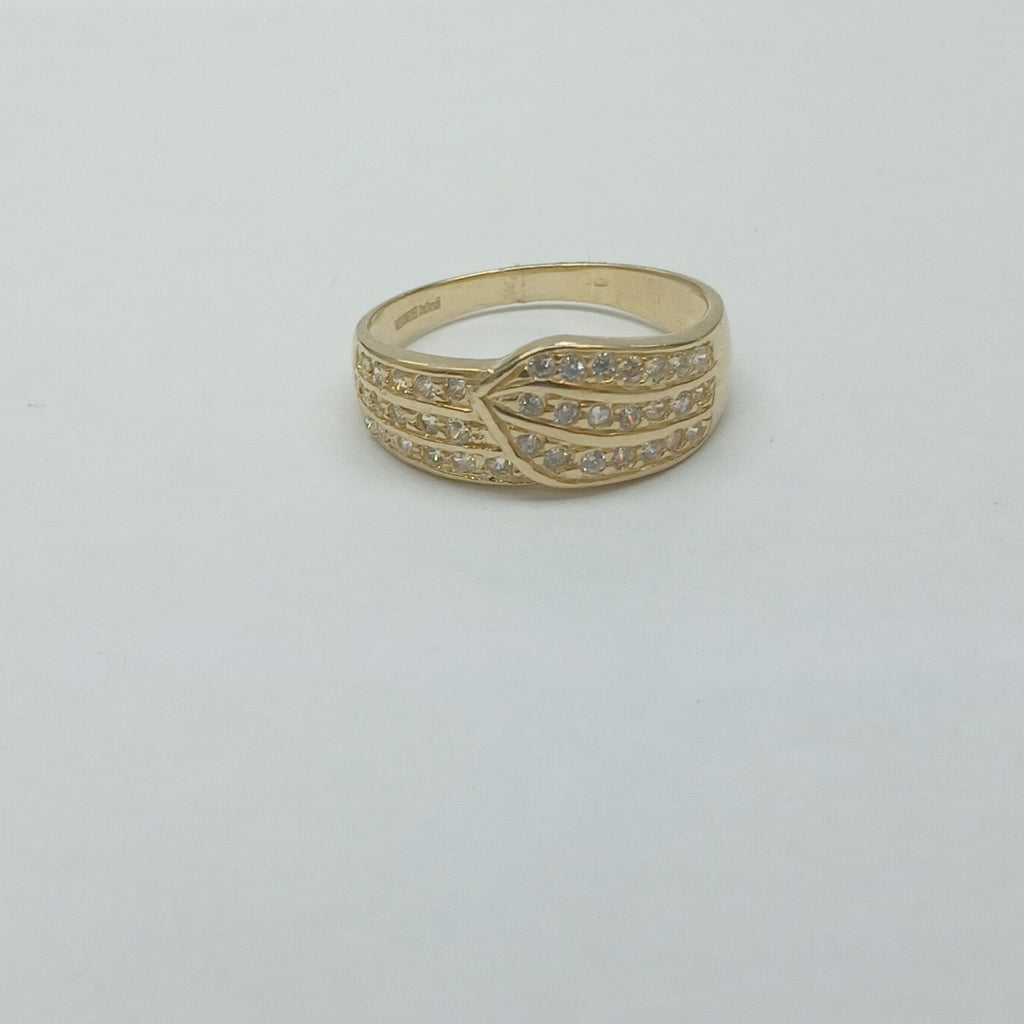 ANILLOS C CIRCONIAS 14K TALLA 7 2.8 GR (NUEVO)