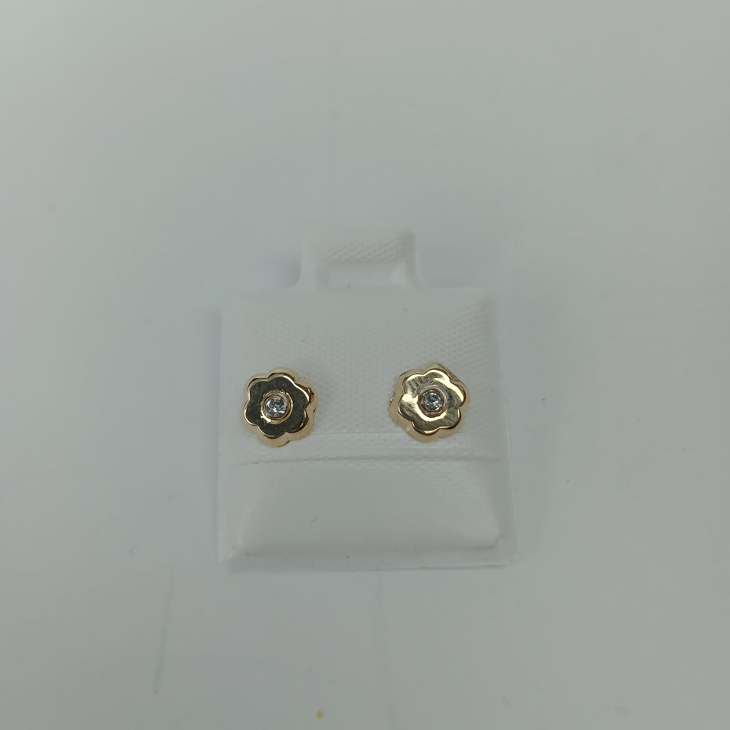 BROQUELES BROQUEL FIG FLOR C CIRCONIA 14K 0.2581 GR (NUEVO)