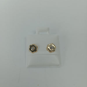 BROQUELES BROQUEL FIG FLOR C CIRCONIA 14K 0.2581 GR (NUEVO)