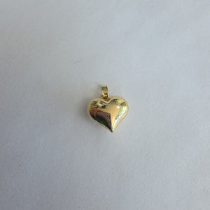DIJE TEJIDO CORAZON LISO 14K 1.2 GR (NUEVO)