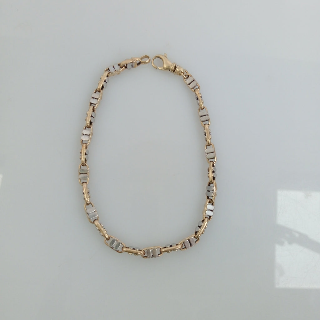 PULSERA ORO, ORO BLANCO 14 K 9.2 GRMS (SEMINUEVO)