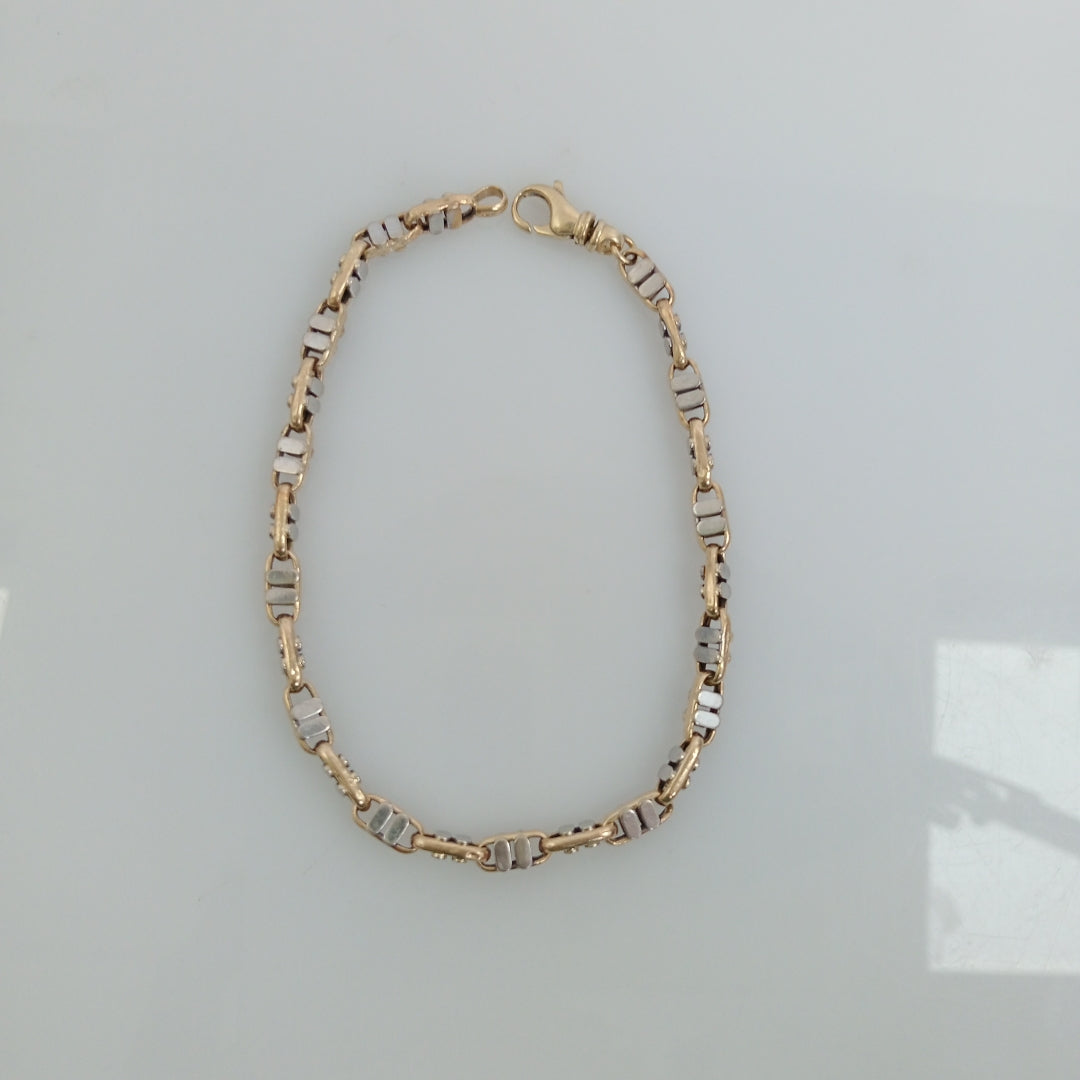 PULSERA ORO, ORO BLANCO 14 K 9.2 GRMS (SEMINUEVO)