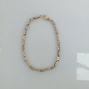 PULSERA ORO, ORO BLANCO 14 K 9.2 GRMS (SEMINUEVO)