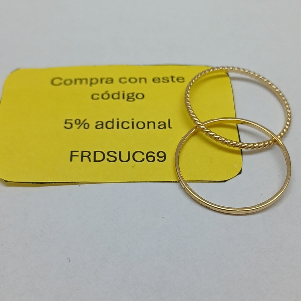 ANILLOS DAMA ORO 14K 1.8 (NUEVO)