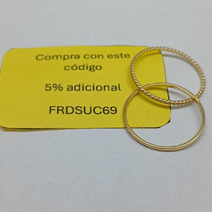 ANILLOS DAMA ORO 14K 1.8 (NUEVO)