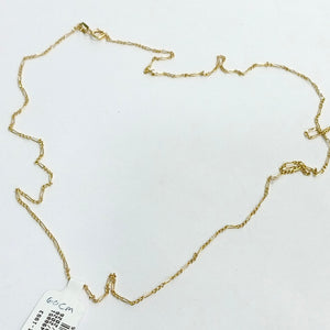 CADENA ORO 14 K 2,50 GRMS (SEMINUEVO)