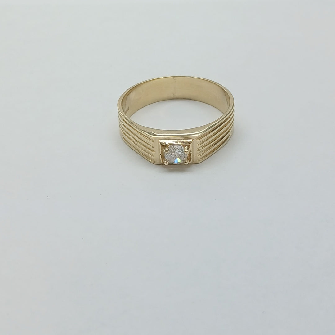 ANILLOS CON CIRCONIA 14K TALLA 10 3.9 GR (NUEVO)