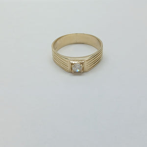 ANILLOS CON CIRCONIA 14K TALLA 10 3.9 GR (NUEVO)