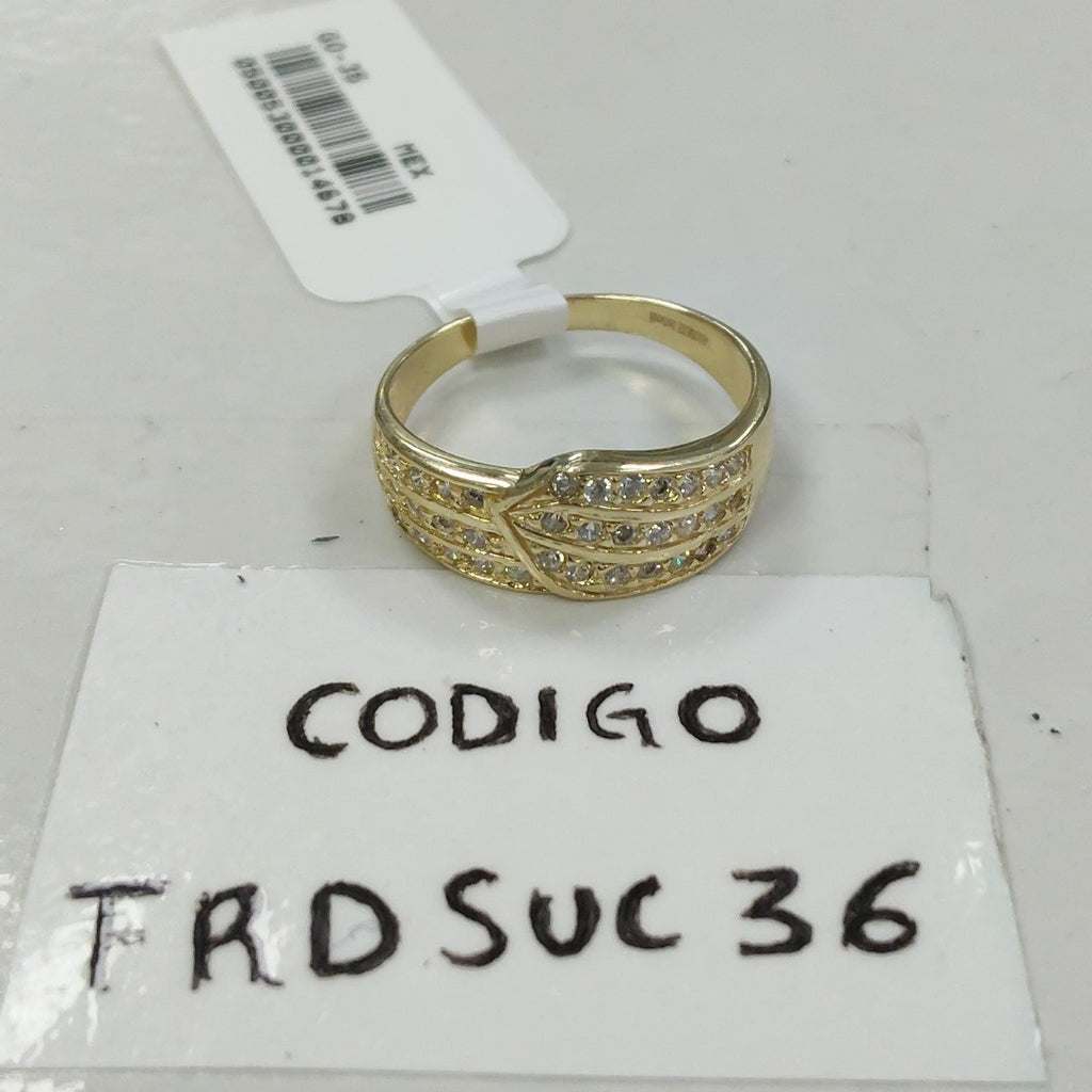 ANILLOS C CIRCONIAS 14K TALLA 7 2.8 GR (NUEVO)