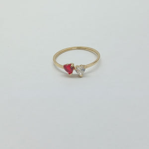 ANILLOS C PIEDRAS COLOR 14K TALLA 8 1.12 GR (NUEVO)