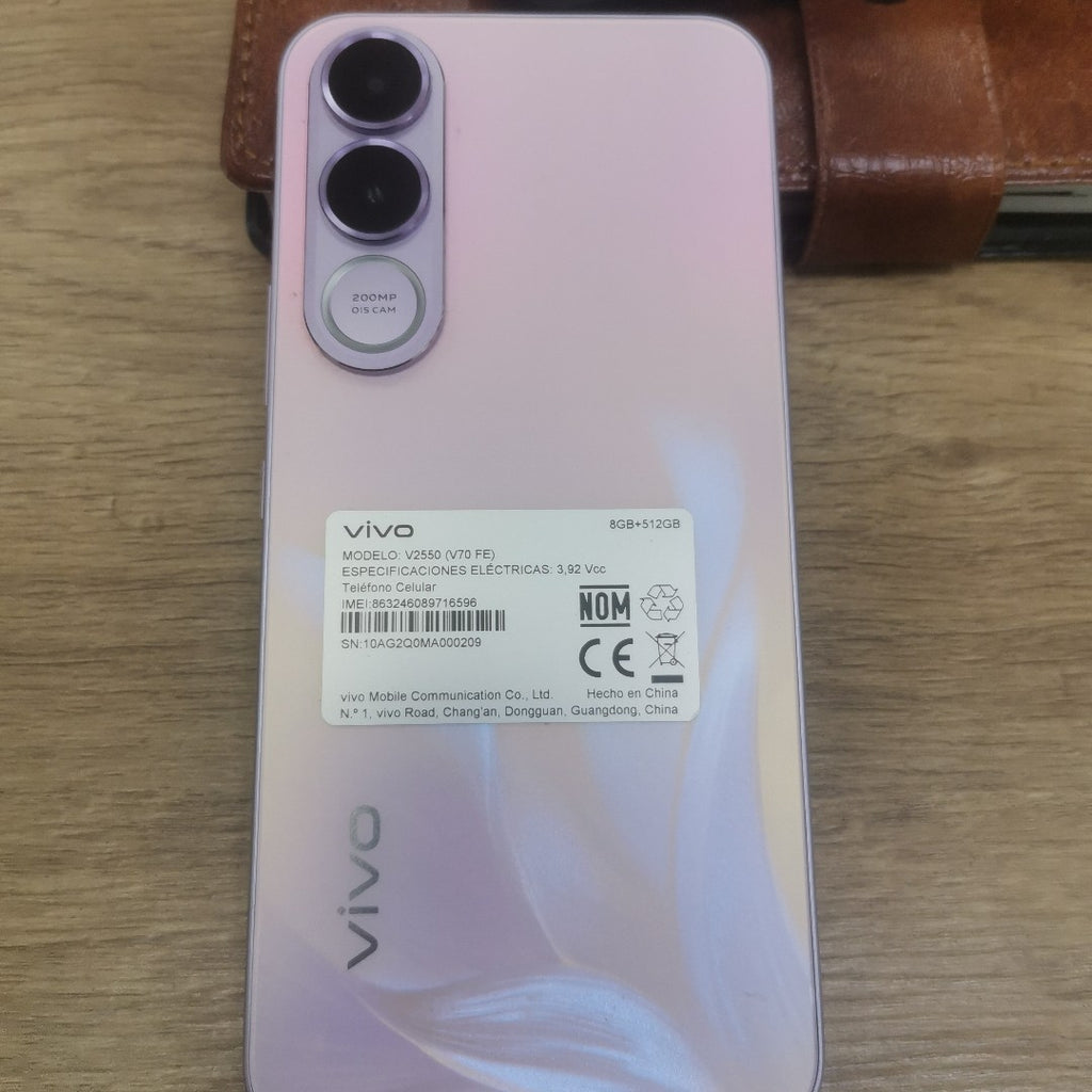 CELULAR VIVO V70 FE V2550 (2026) 512 GB 8 GB RAM (SEMINUEVO)