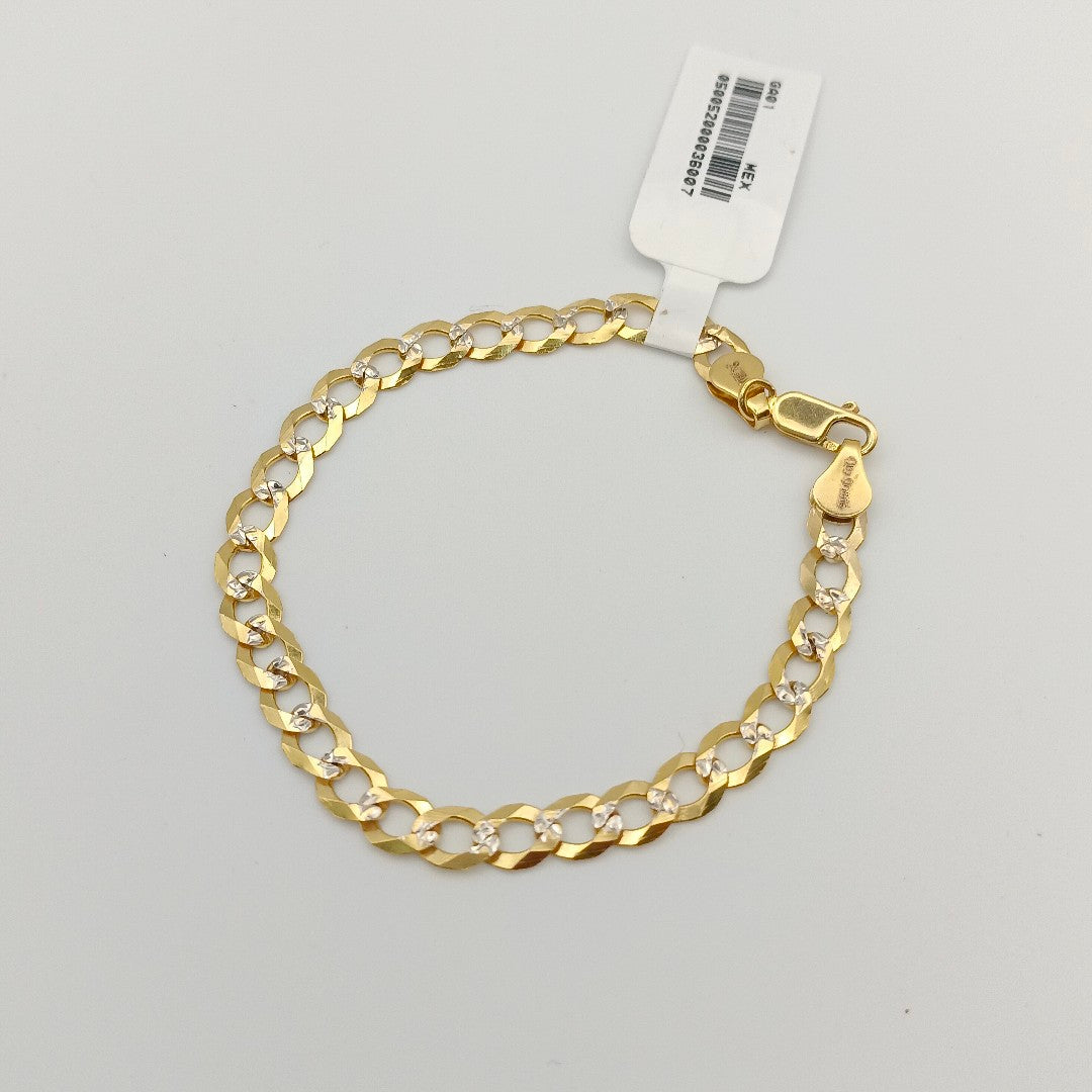 PULSERA BARBADA 14K 21 CM 5.7 GR (NUEVO)