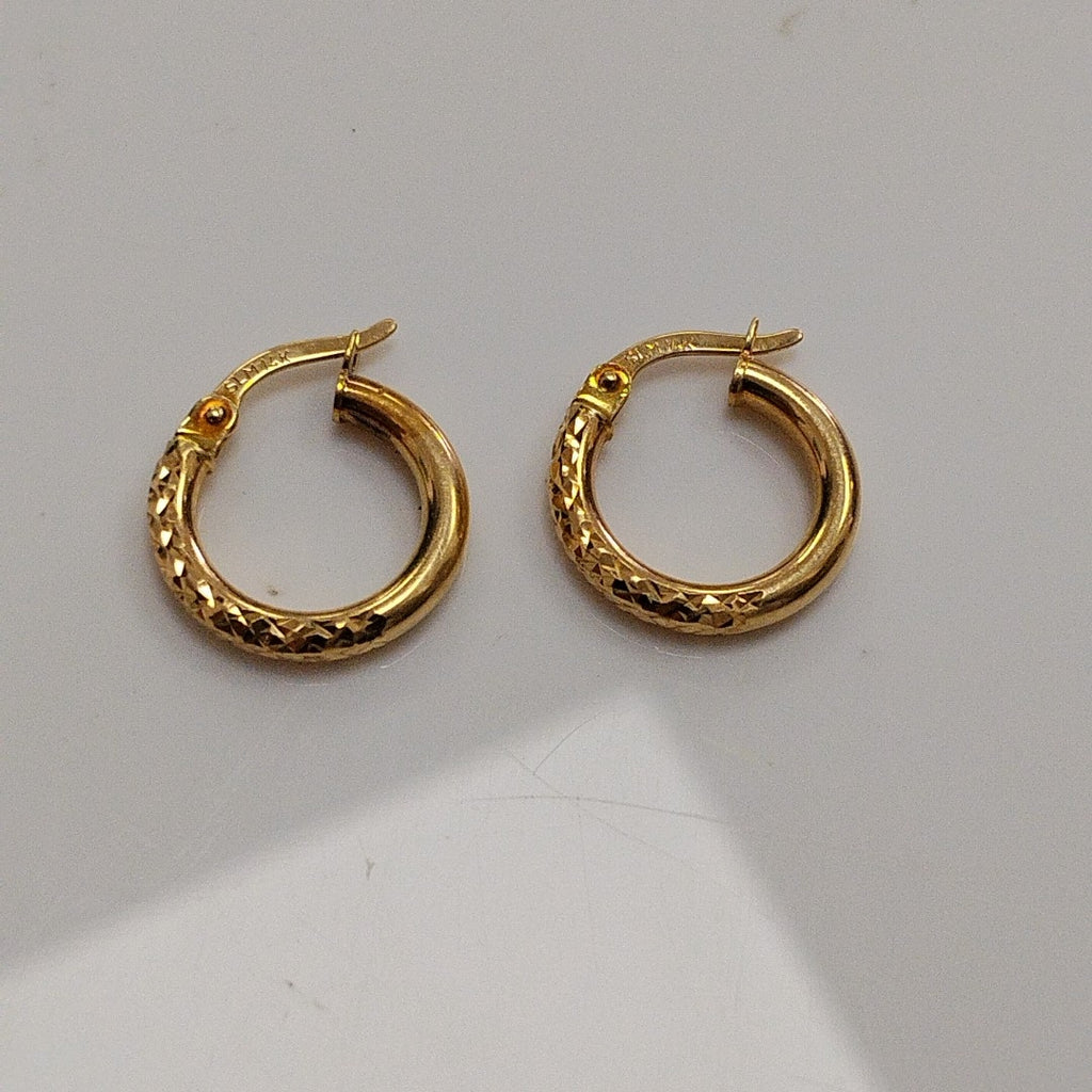ARRACADAS PAR ORO 14 K 1.3 GRMS (SEMINUEVO)