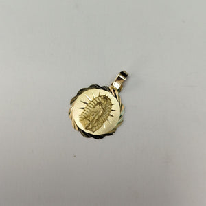 DIJE MEDALLA RELIGIOSA 14K 0.8 GR (NUEVO)