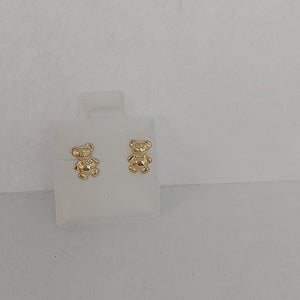BROQUELES BROQUEL FIG OSO 14K 0.2592 GR (NUEVO)