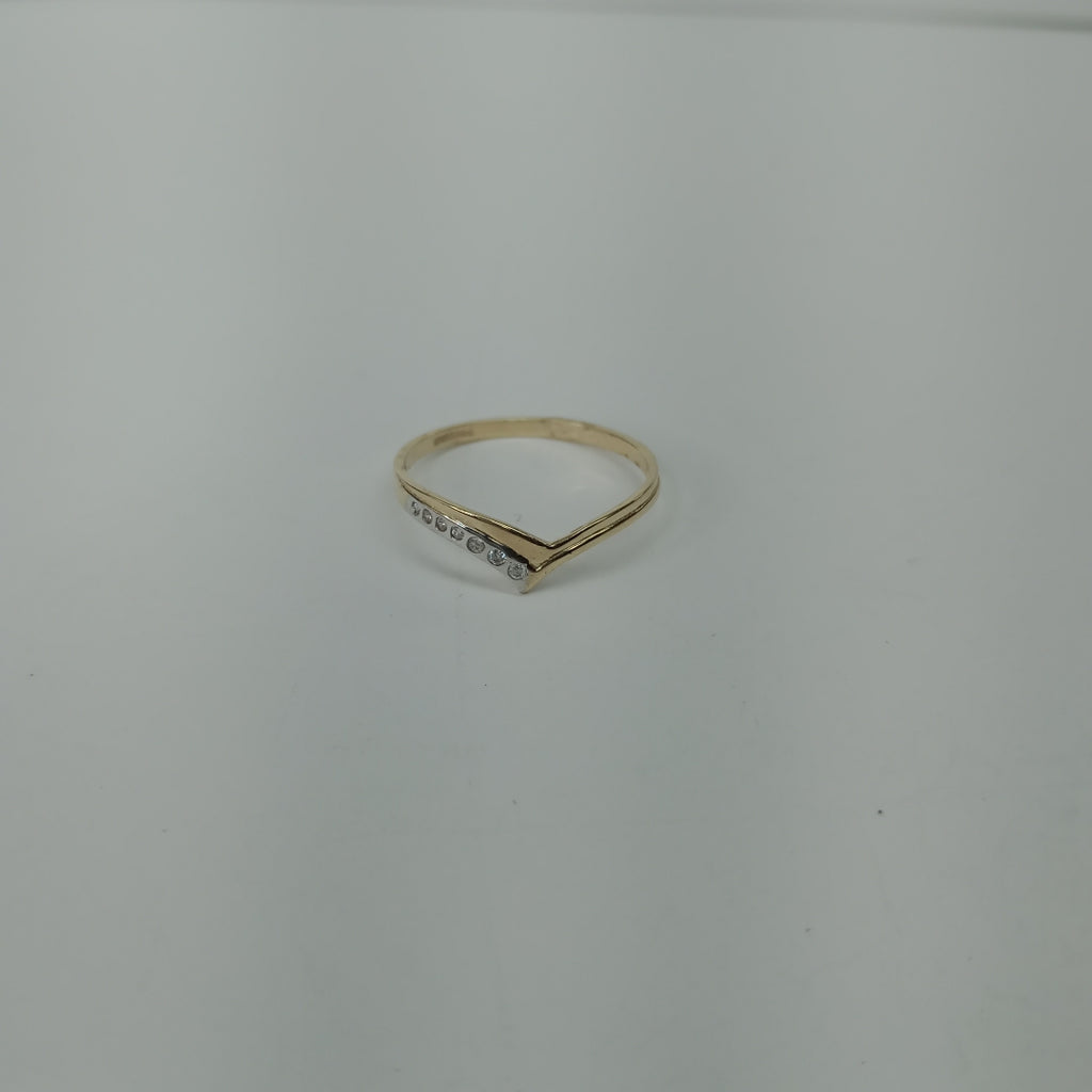 ANILLOS CON CIRCONIAS 14K TALLA 9 1.1 GR (NUEVO)