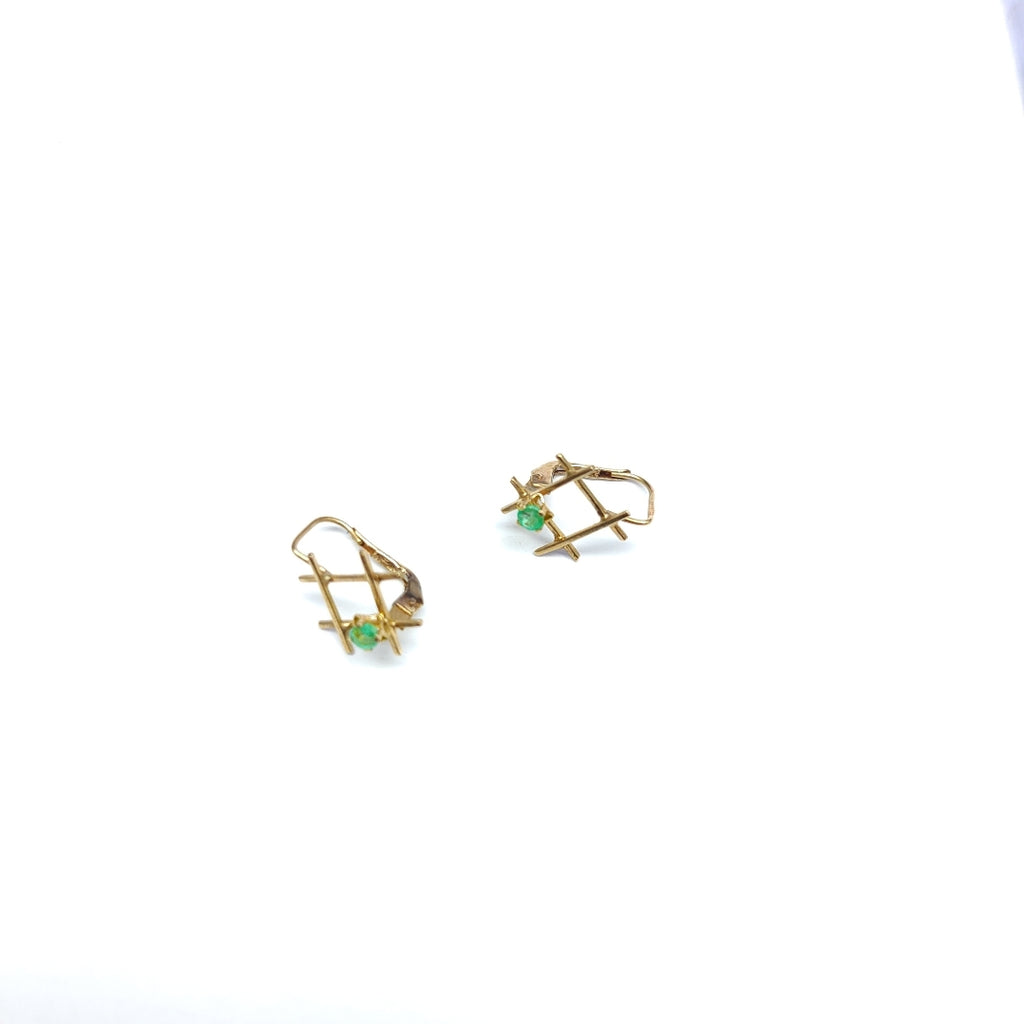 ARETES PAR ORO 10 K 1,10 GRMS (SEMINUEVO)