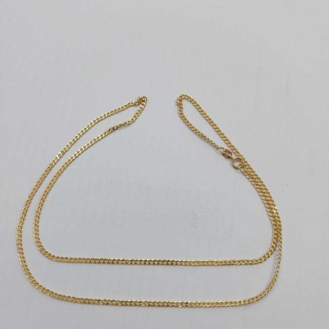 CADENAS BARBADA AMARILLA ORO 14K 2.1 (NUEVO)