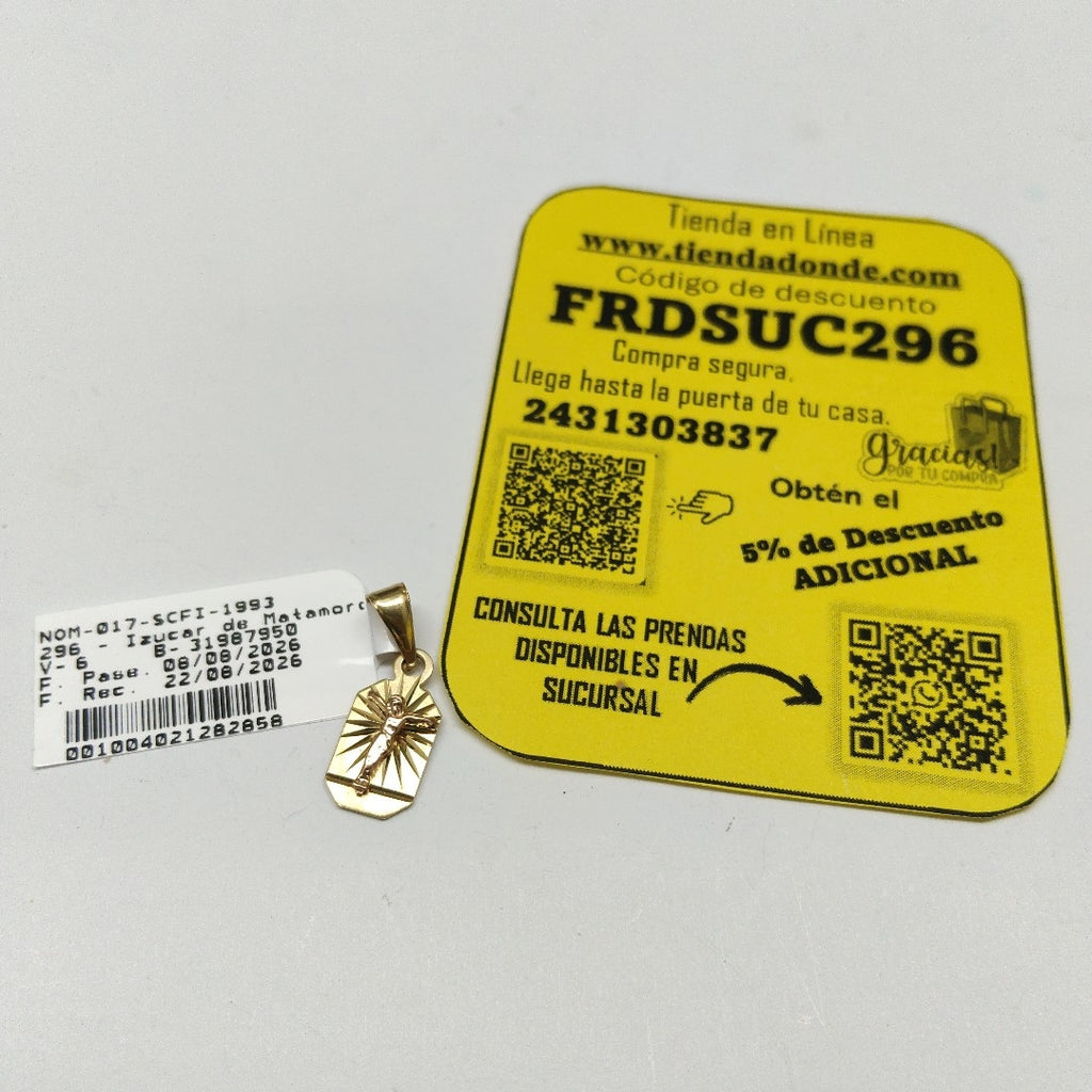 MEDALLA RELIGIOSA ORO 14 K 1.1 GRMS (SEMINUEVO)