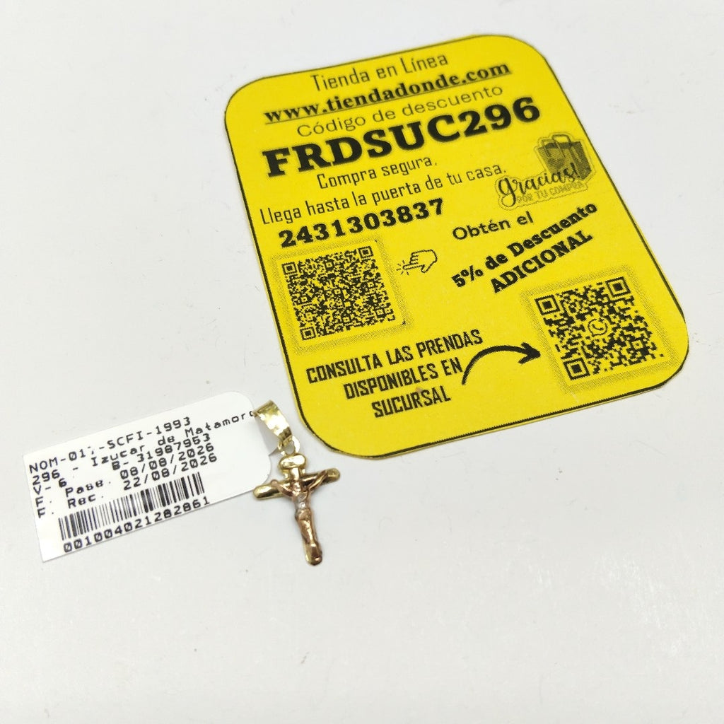 CRUCIFIJO ORO 10 K 0.4 GRMS (SEMINUEVO)
