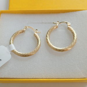 ARETES TEJIDO ARRACADAS ASTRIADAS 14K 2.8 GR (NUEVO)