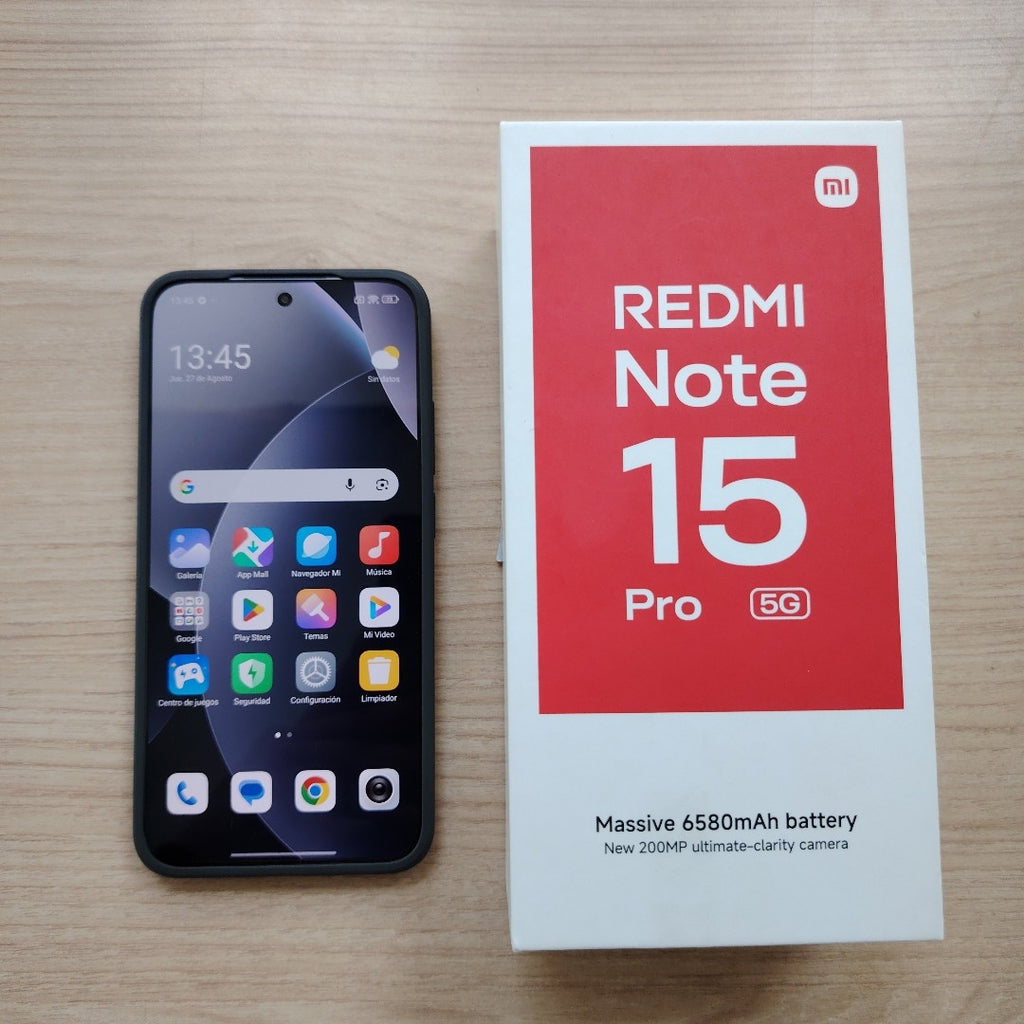 CELULAR XIAOMI REDMI NOTE 15 PRO 5G 25080RABDG (2026) 512 GB 8 GB RAM (SEMINUEVO)